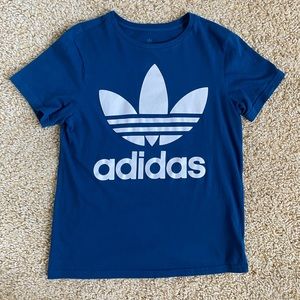 Boy’s Adidas Originals Blue Trefoil Tee - Large